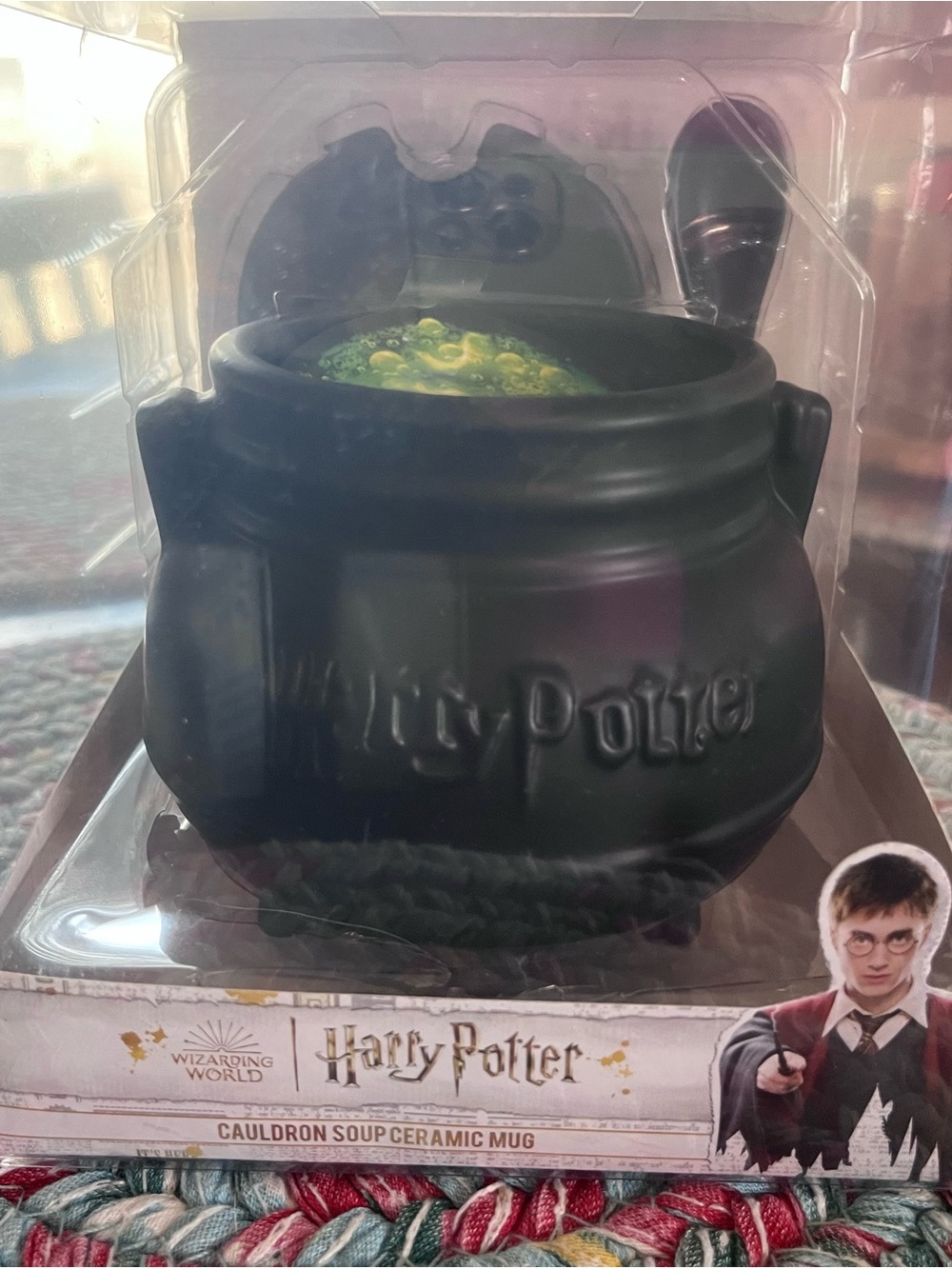 Warner Bros. Harry Potter Cauldron Soup Ceramic Mug - Black and Gold Boxed